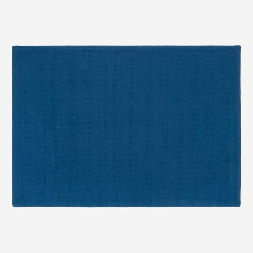 Individual de mesa 50x35cm em algodão azul cobalto