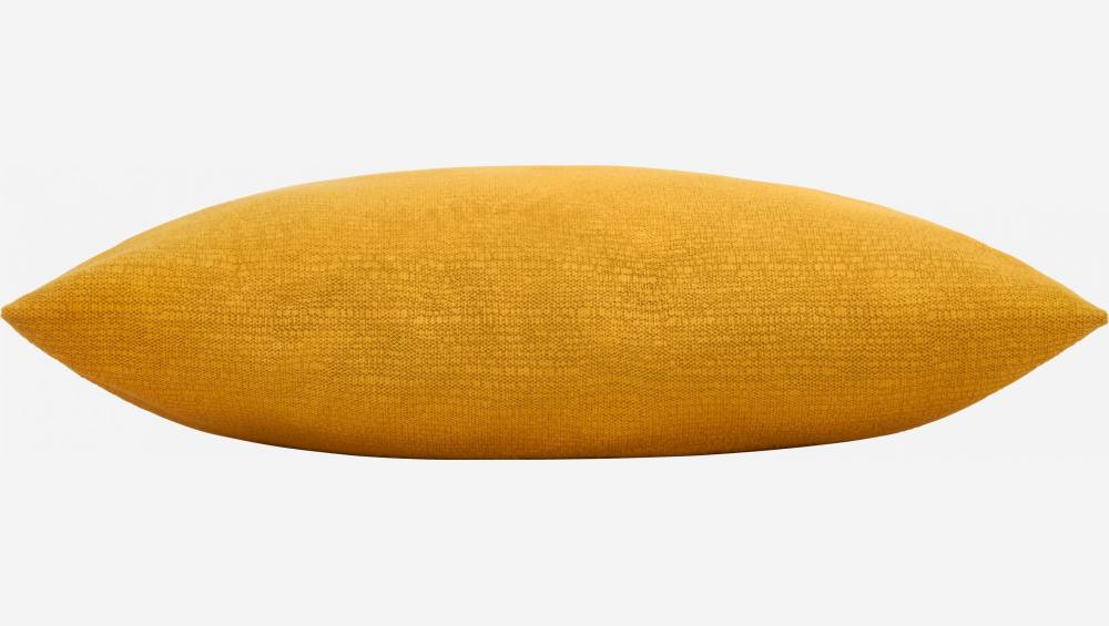 Cojín 45x45cm de terciopelo amarillo