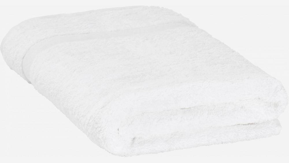 Toalha de toalete de algodão - 50 x 100 cm - Branco