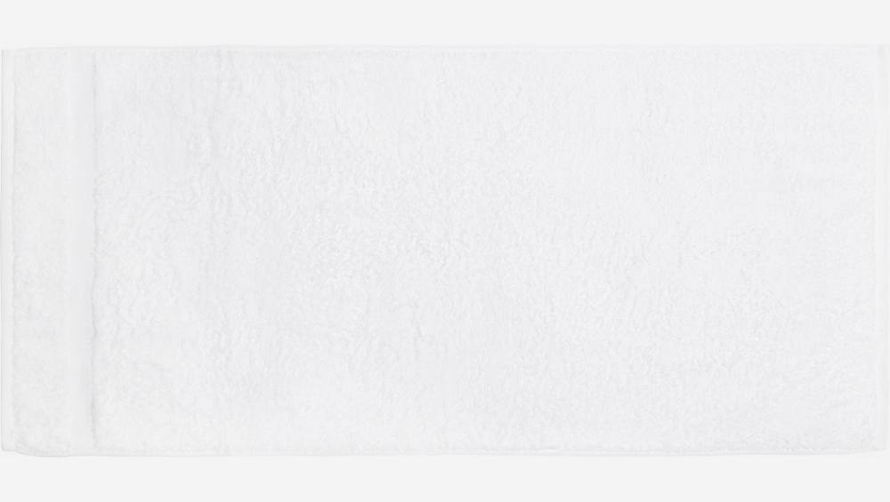 Serviette de toilette en coton - 50 x 100 cm - Blanc