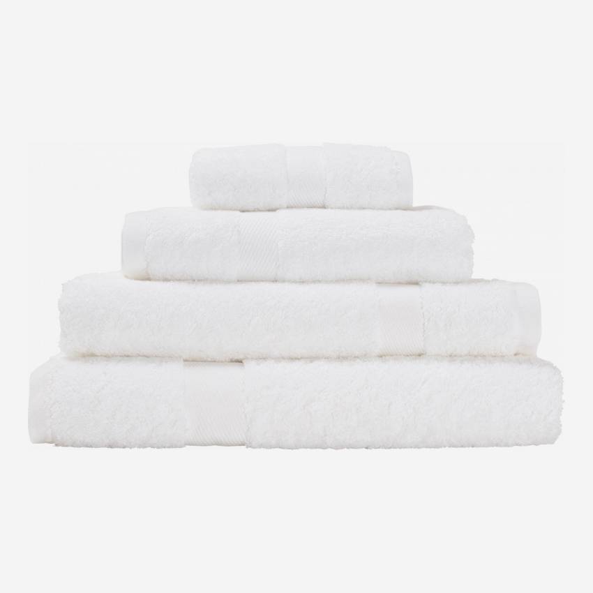 Toalha de banho de algodão - 70 x 140 cm - Branco