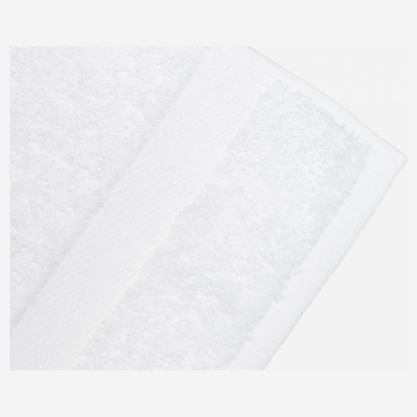 Toalla de baño de algodón - 30 x 50 cm - Blanco