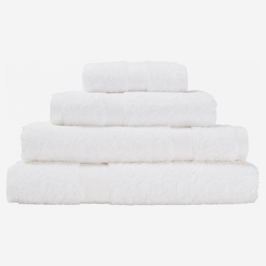 Toalla de baño de algodón - 30 x 50 cm - Blanco