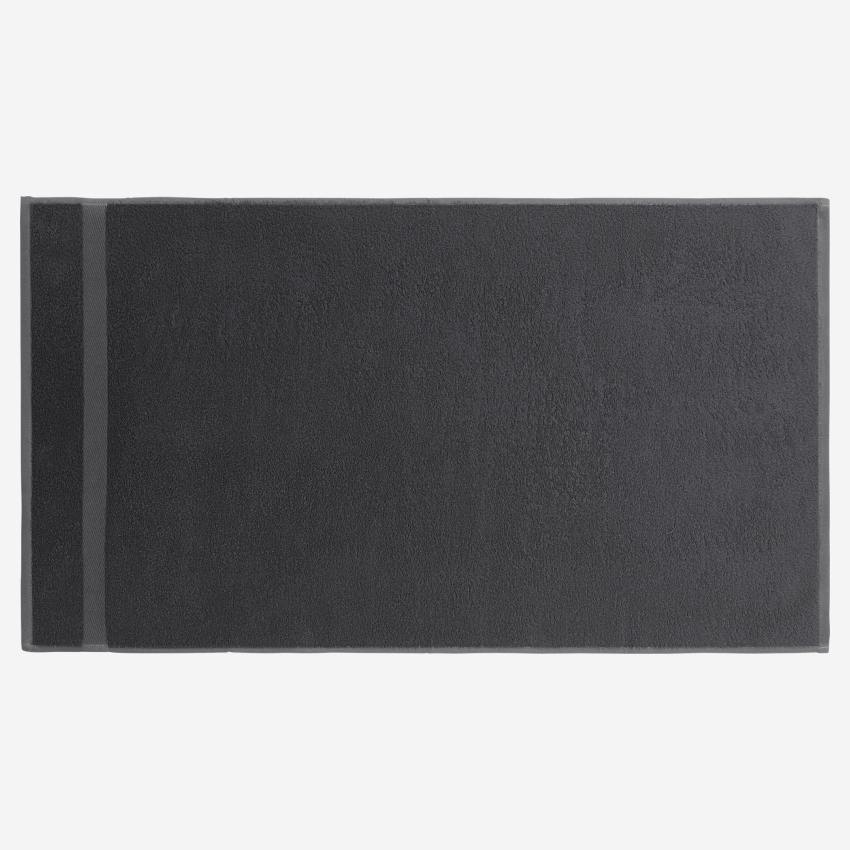 Lençol de banho de algodão - 100 x 150 cm - Cinza
