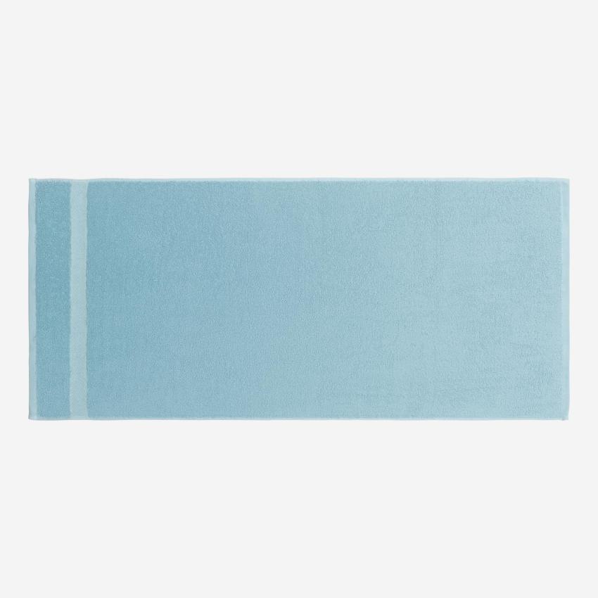 Toalha de toalete de algodão - 50 x 100 cm - Azul