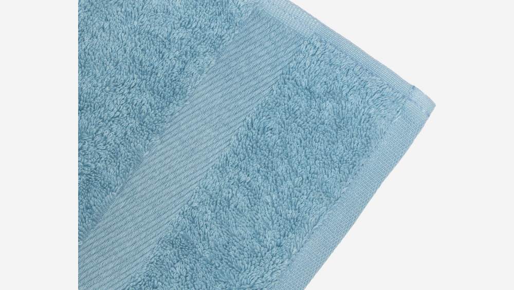Handdoek van katoen - 50 x 100 cm - Blauw