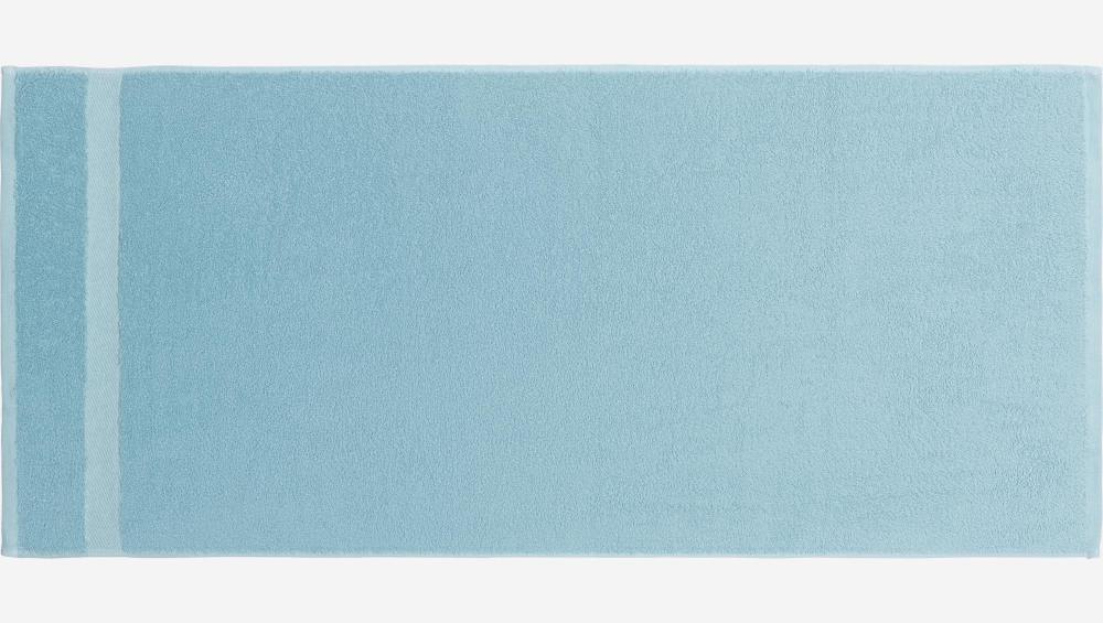 Serviette de toilette en coton - 70 x 140 cm - Bleu