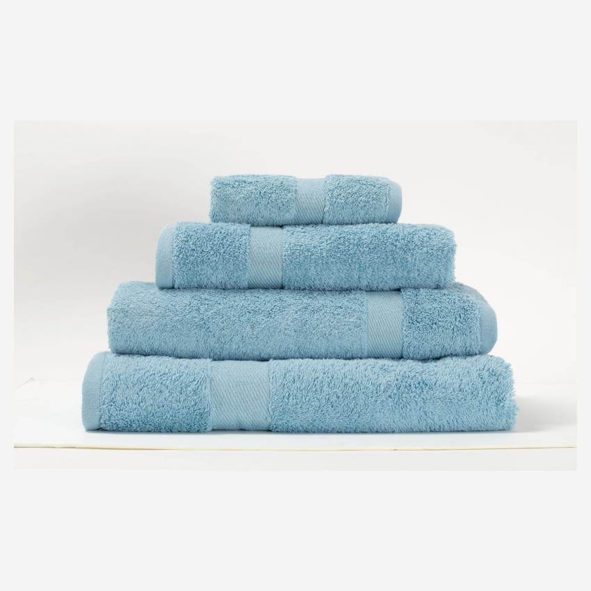 Toalha de banho de algodão - 70 x 140 cm - Azul