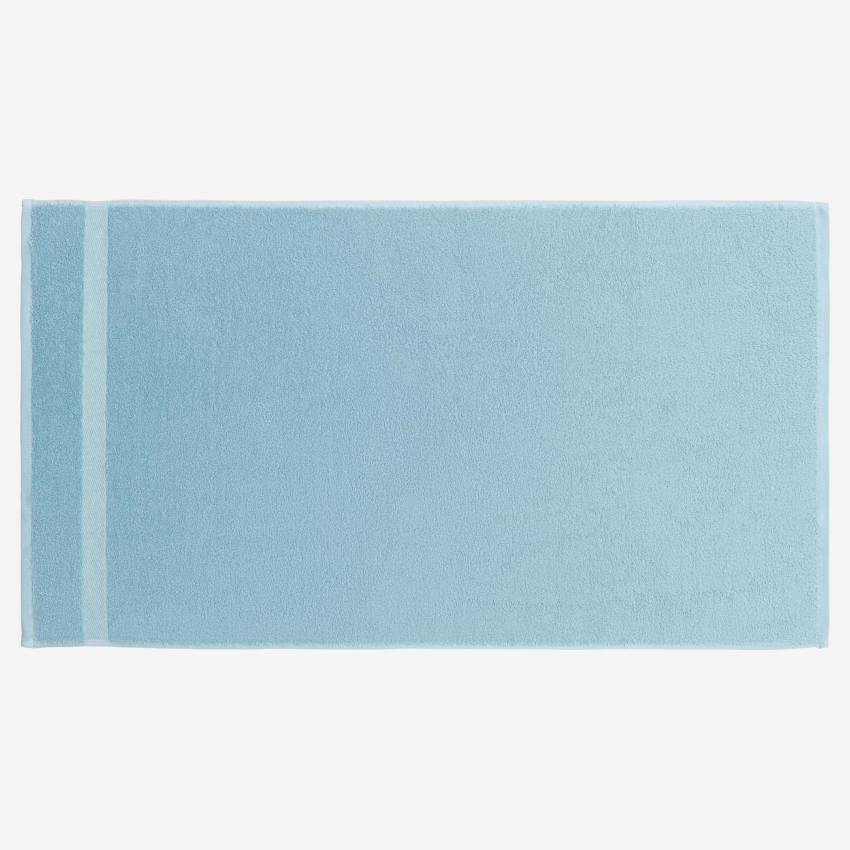 Toalla de baño de algodón - 100 x 150 cm - Azul