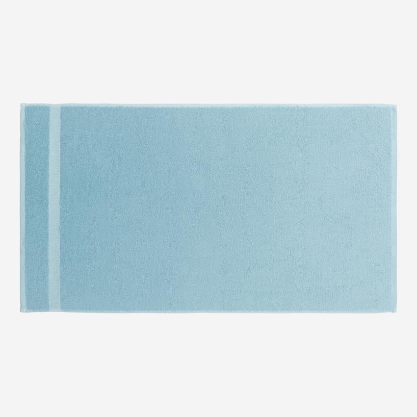 Lençol de banho de algodão - 100 x 150 cm - Azul