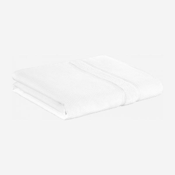 Lençol de banho de algodão - 100 x 150 cm - Branco