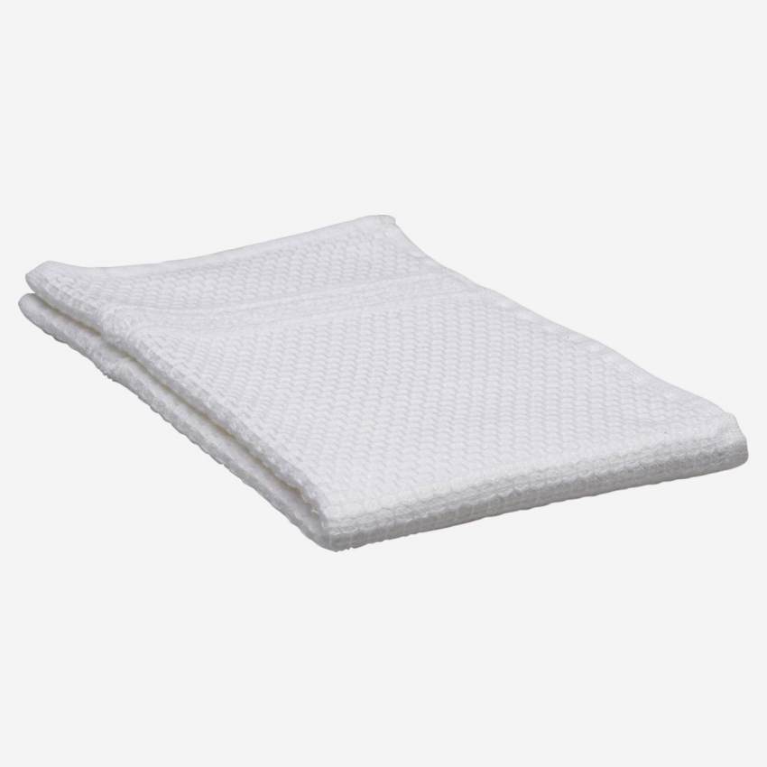 Asciugamano per ospiti in cotone - 30 x 50 cm - Bianco