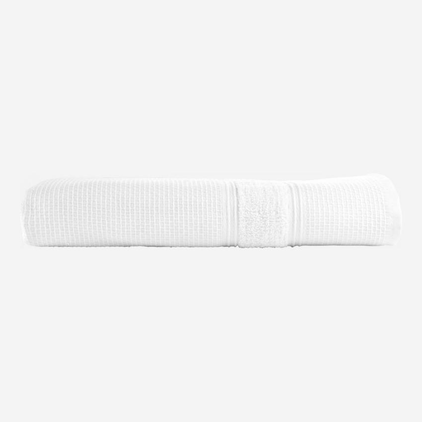 Handdoek van katoen - 50 x 100 cm - Wit