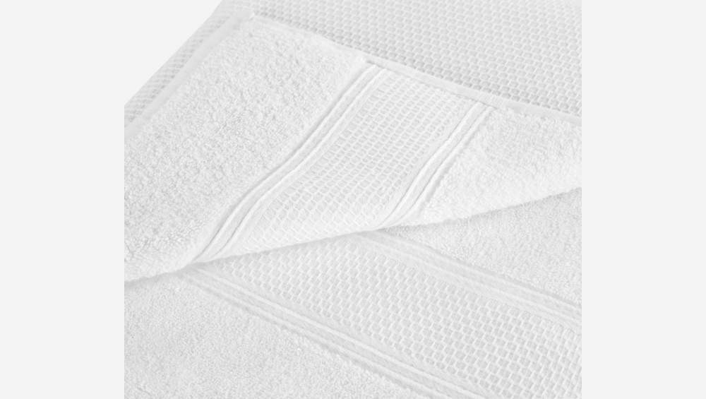 Asciugamano in cotone - 50 x 100 cm - Bianco