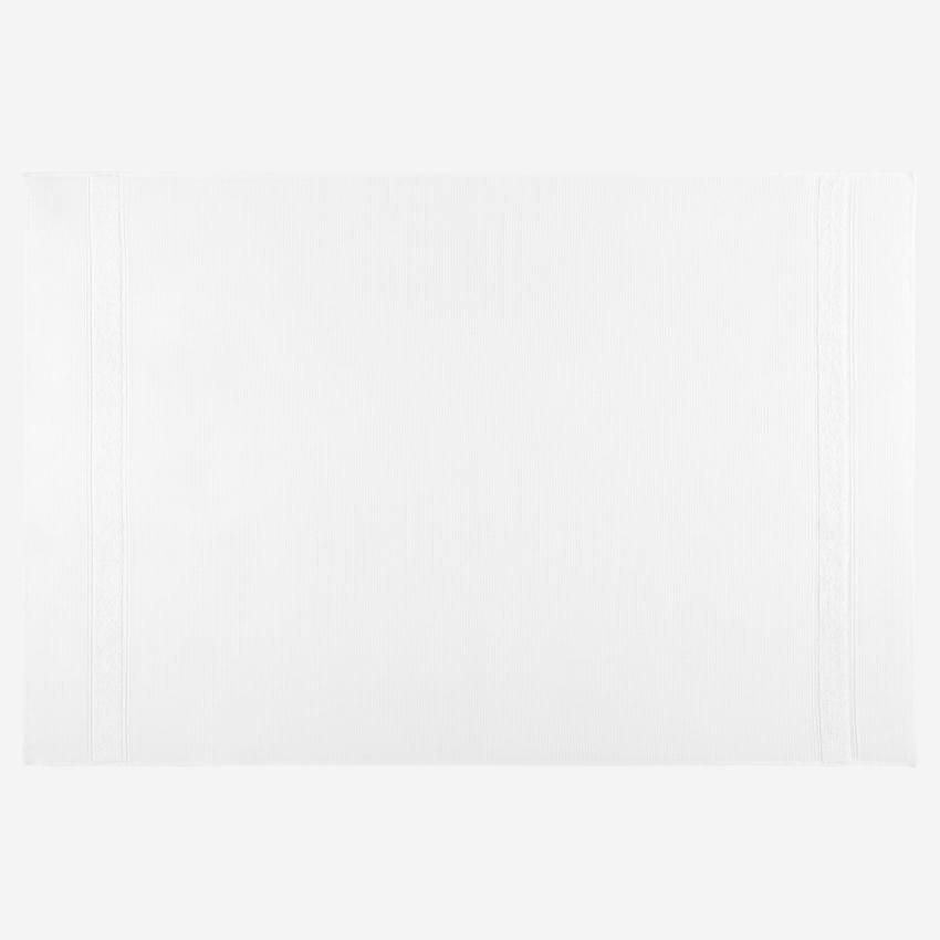 Asciugamano da bagno in cotone - 70 x 140 cm - Bianco