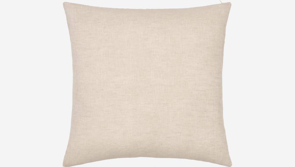 Cuscino in lino - 45 x 45 cm - Naturale