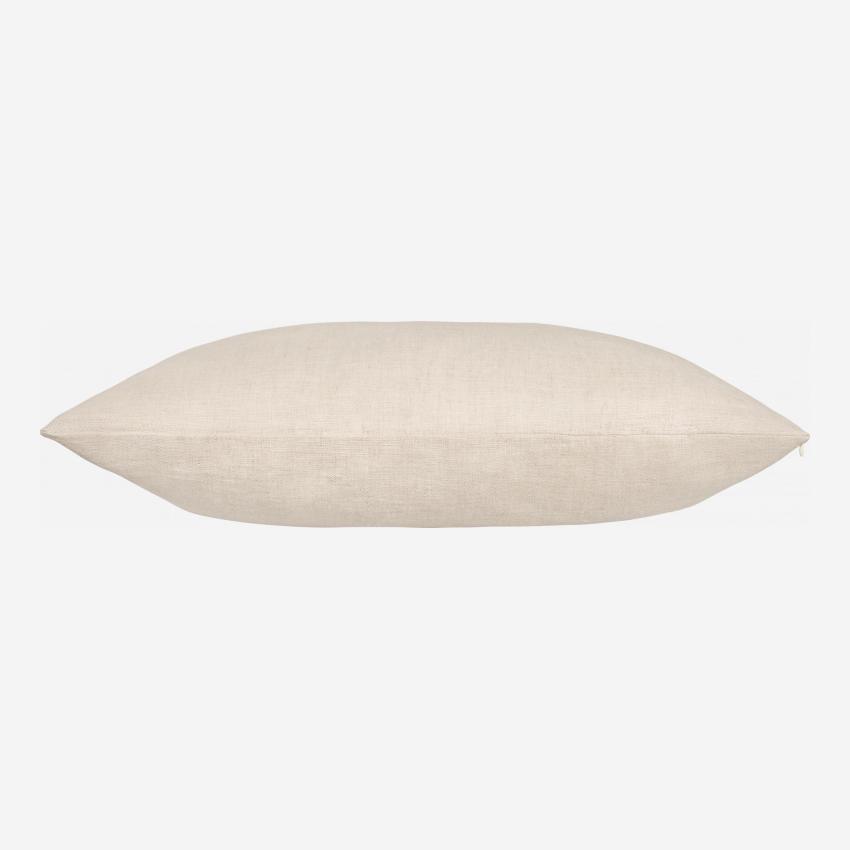Almofada de linho - 45 x 45 cm - Natural