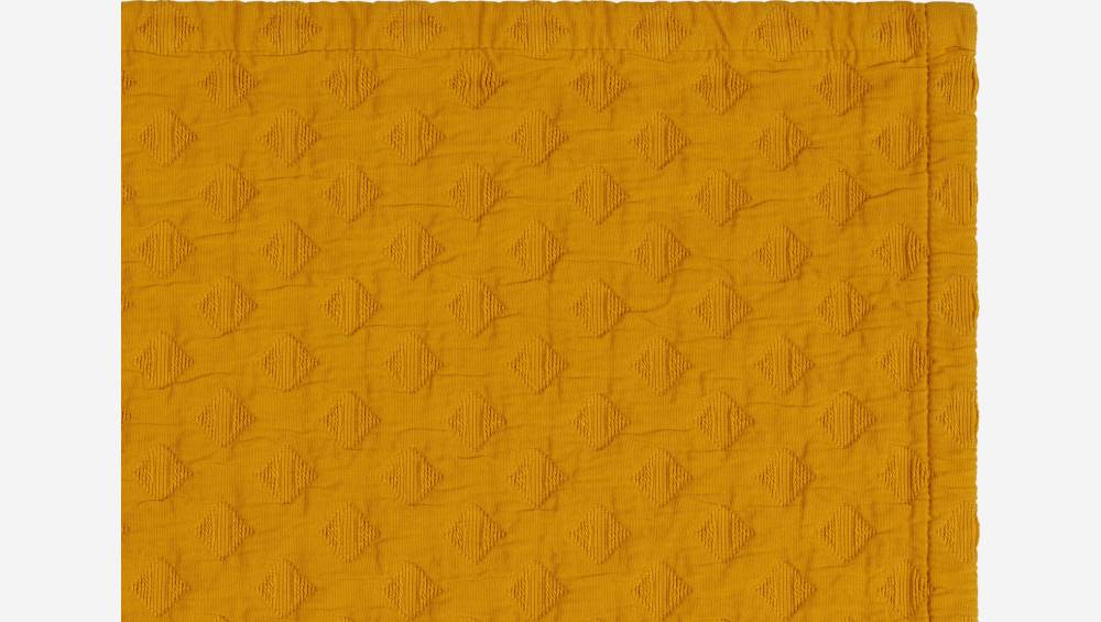 Copriletto 230x260cm in cotone giallo