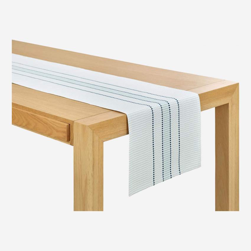 Caminho de mesa com padrões celadon