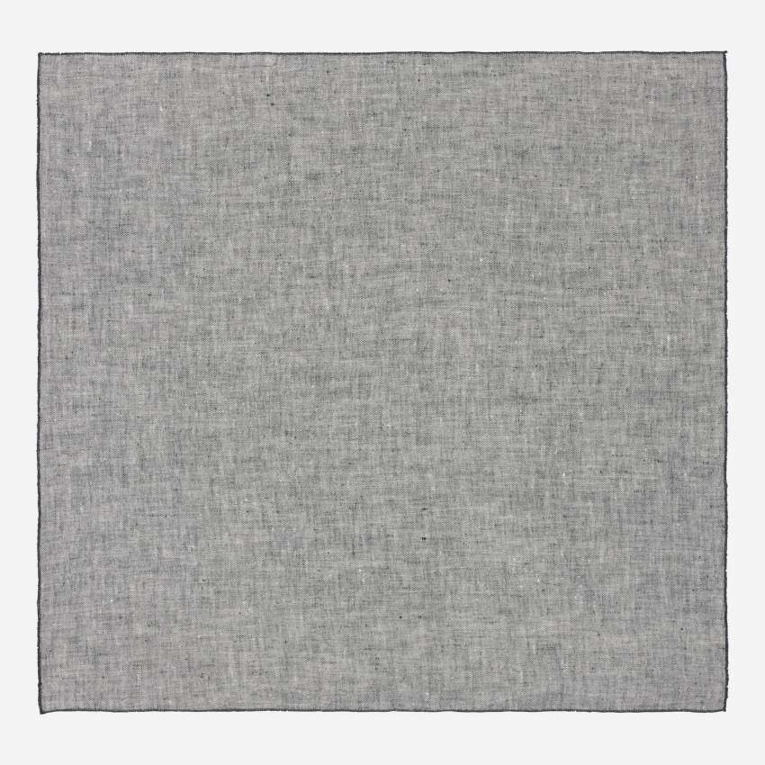 Set 2 servilletas de lino gris