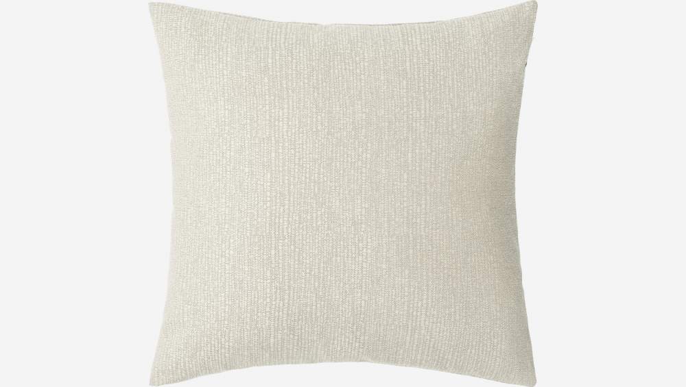 Coussin 45 x 45 cm - Velours - Beige