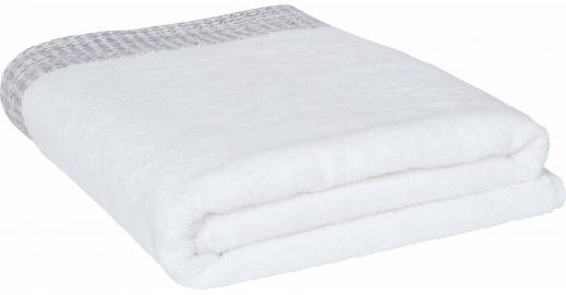 Belize Drap De Bain En Coton 100 X 150 Cm Blanc Habitat