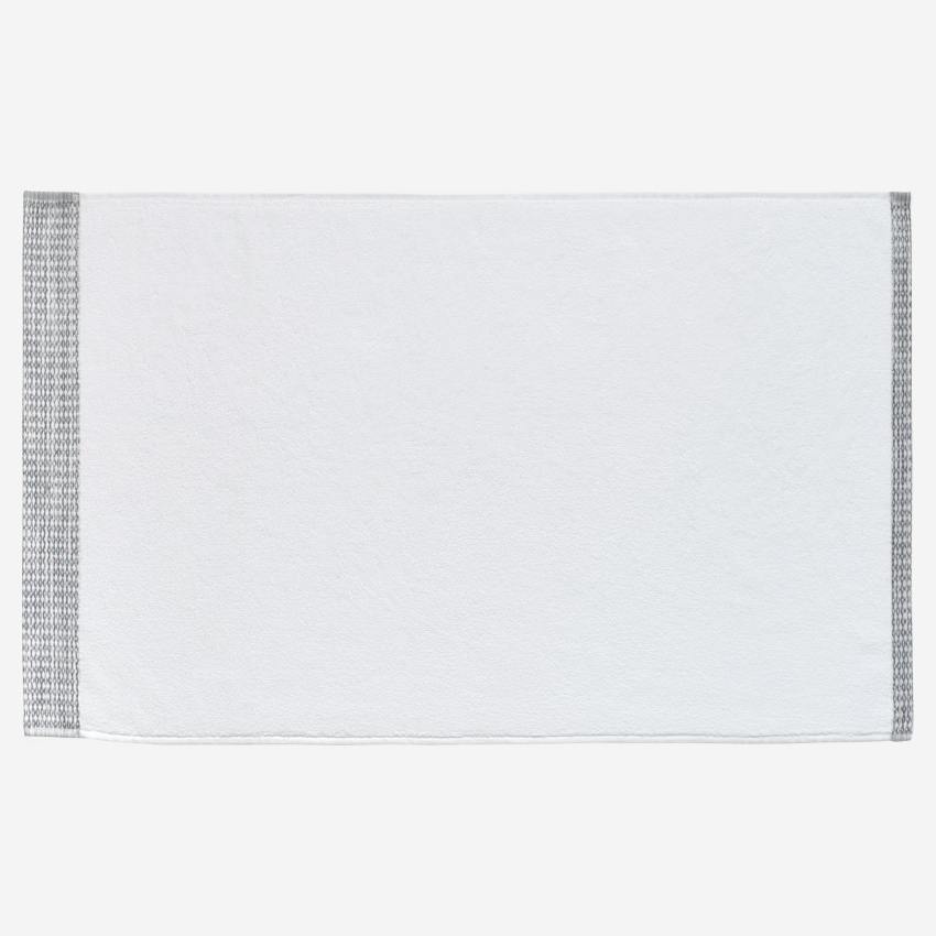 Toalla de baño de algodón - 100 x 150 cm - Blanca