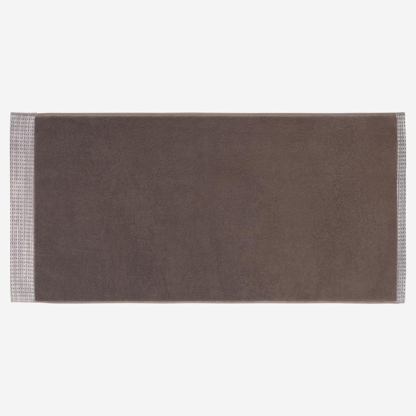 Handtuch aus Baumwolle - 50 x 100 cm - Braun
