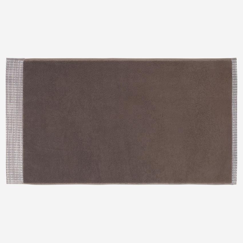 Handtuch aus Baumwolle - 70 x 140 cm - Braun