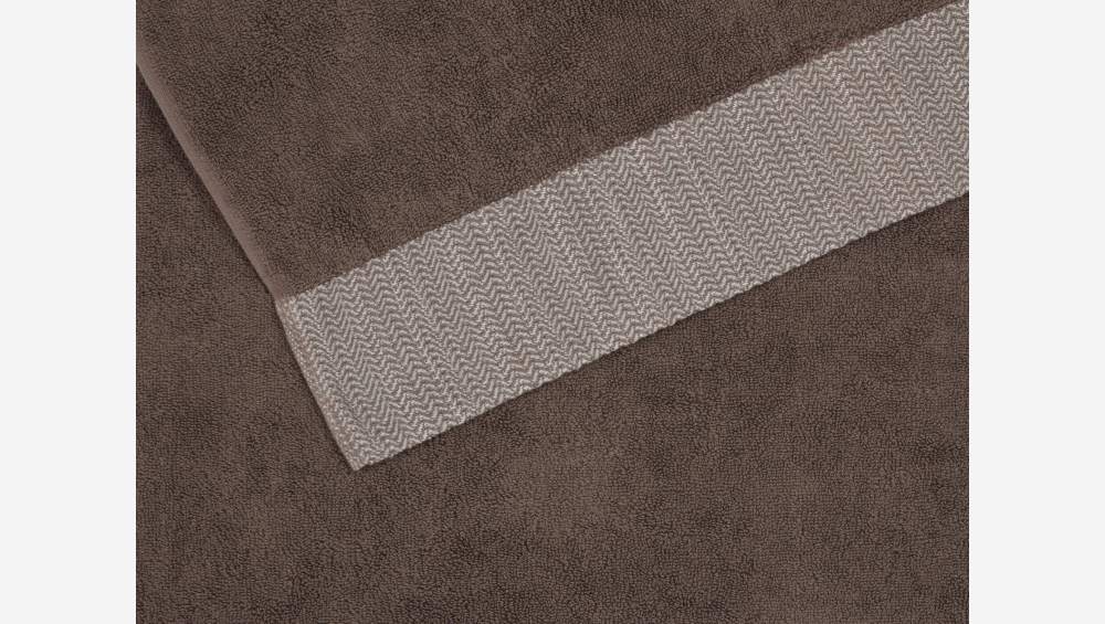 Toalla de ducha de algodón - 70 x 140 cm - Marrón