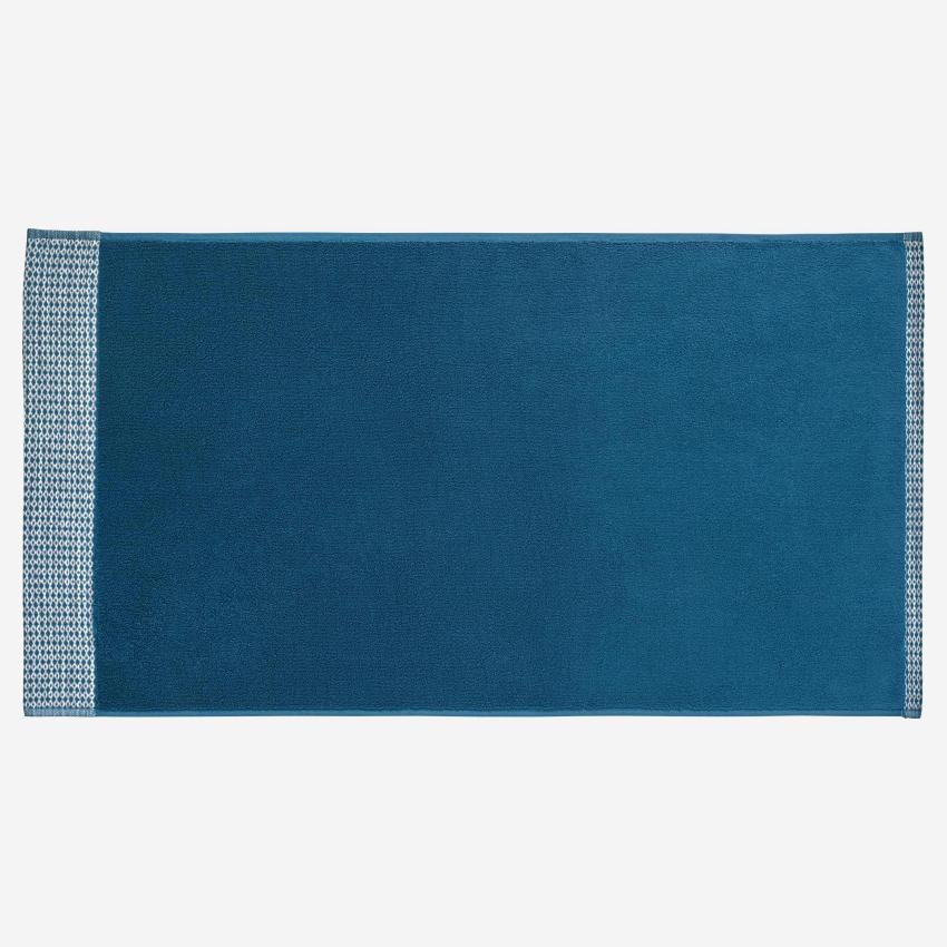 Handtuch aus Baumwolle - 70 x 140 cm - Blau