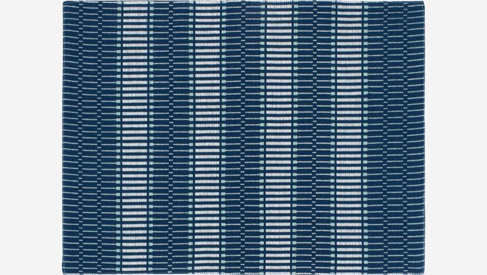 Set 2 placemats van katoen - 45 x 36 cm - Blauw