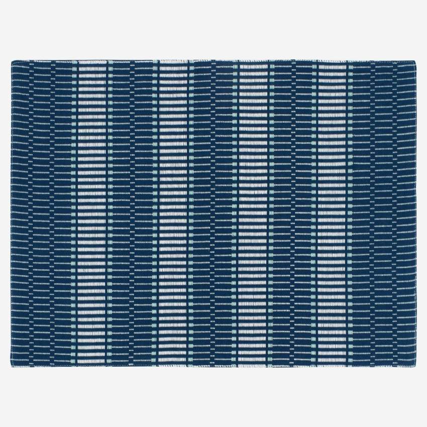 2er-Set Tischsets aus Baumwolle - 45 x 36 cm - blau