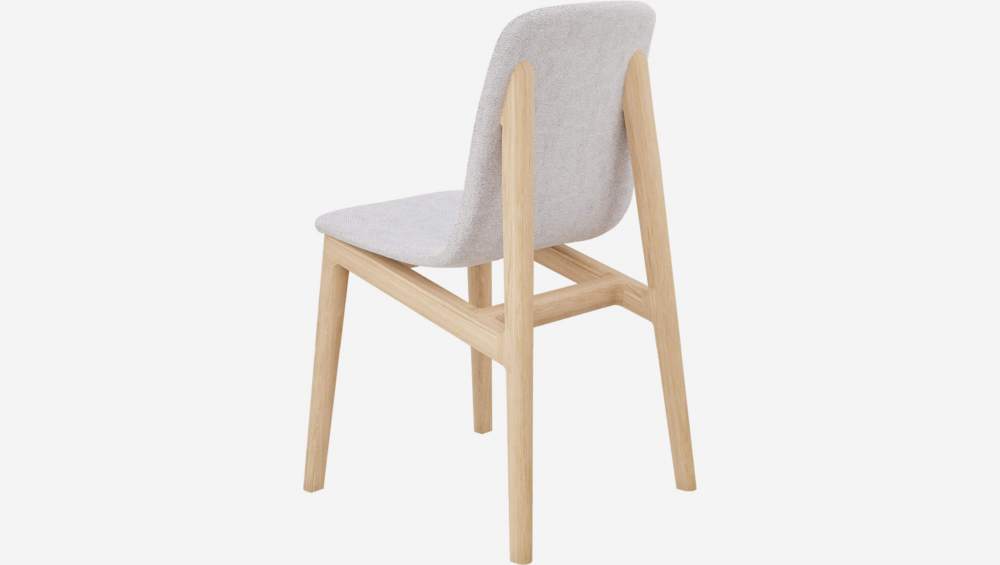 Cadeira em freixo e tecido - Cinzento - Design by Noé Duchaufour