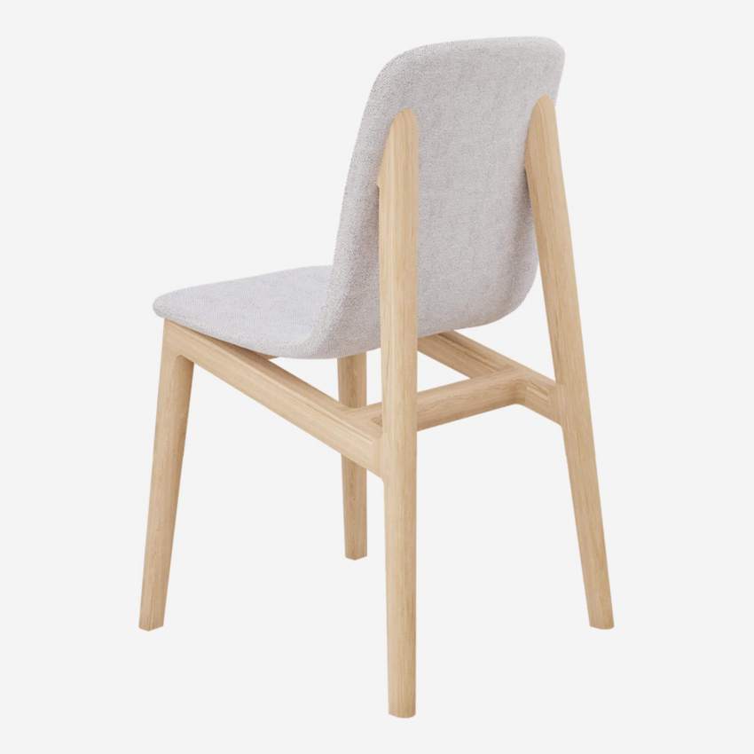 Cadeira em freixo e tecido - Cinzento - Design by Noé Duchaufour