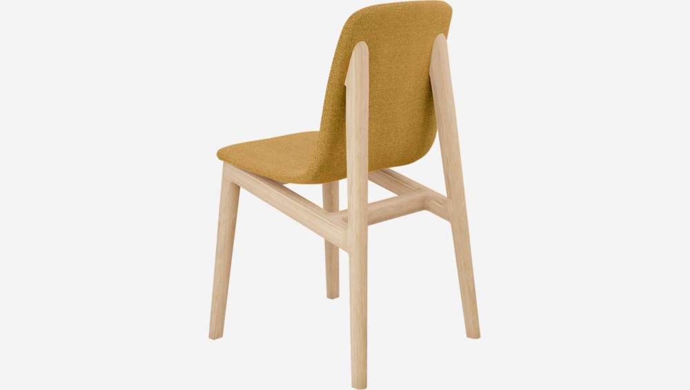 Stuhl aus Esche mit Stoffbezug - Gelb - Design by Noé Duchaufour