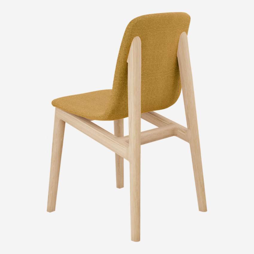 Cadeira em freixo e tecido - Amarelo - Design by Noé Duchaufour
