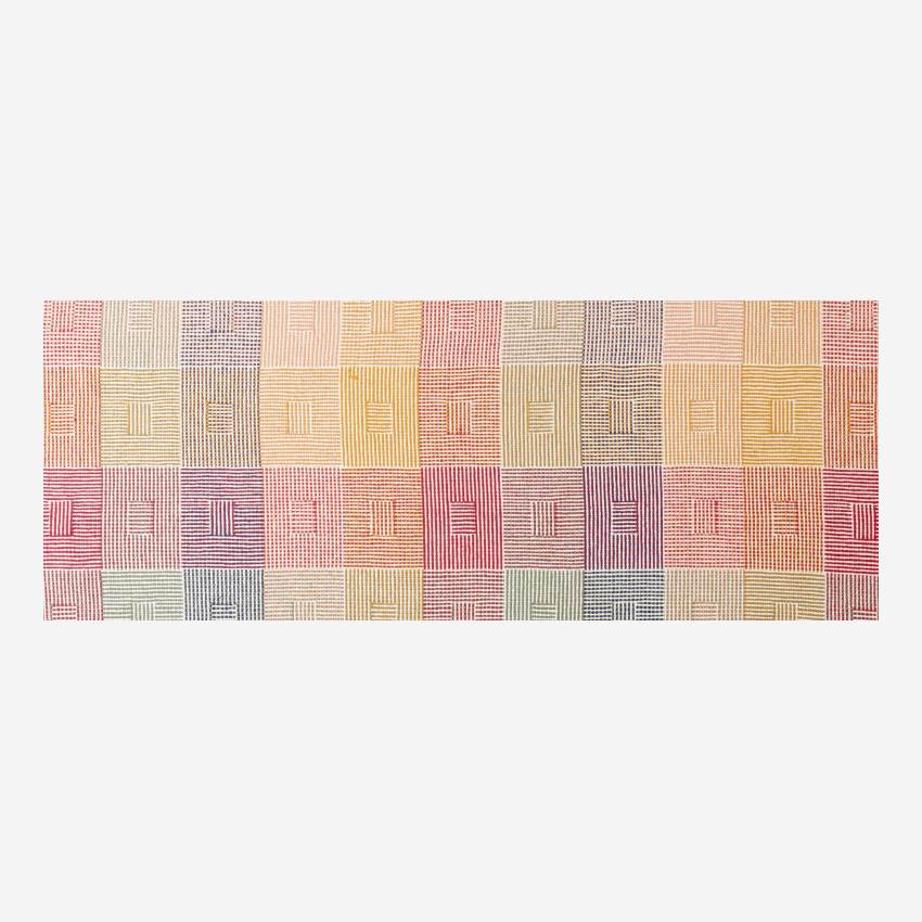 Plaid van katoen - 130 x 170 cm - Patchwork van kleuren