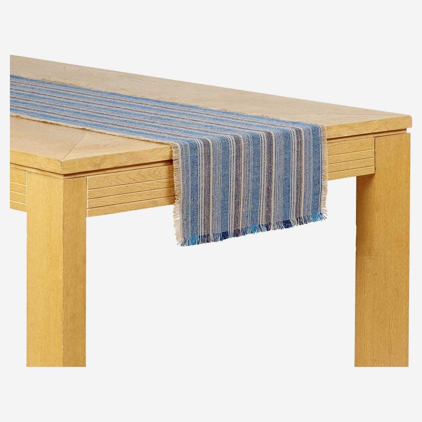 Lot de 2 travers de table - 40 x 140 cm - Bleu