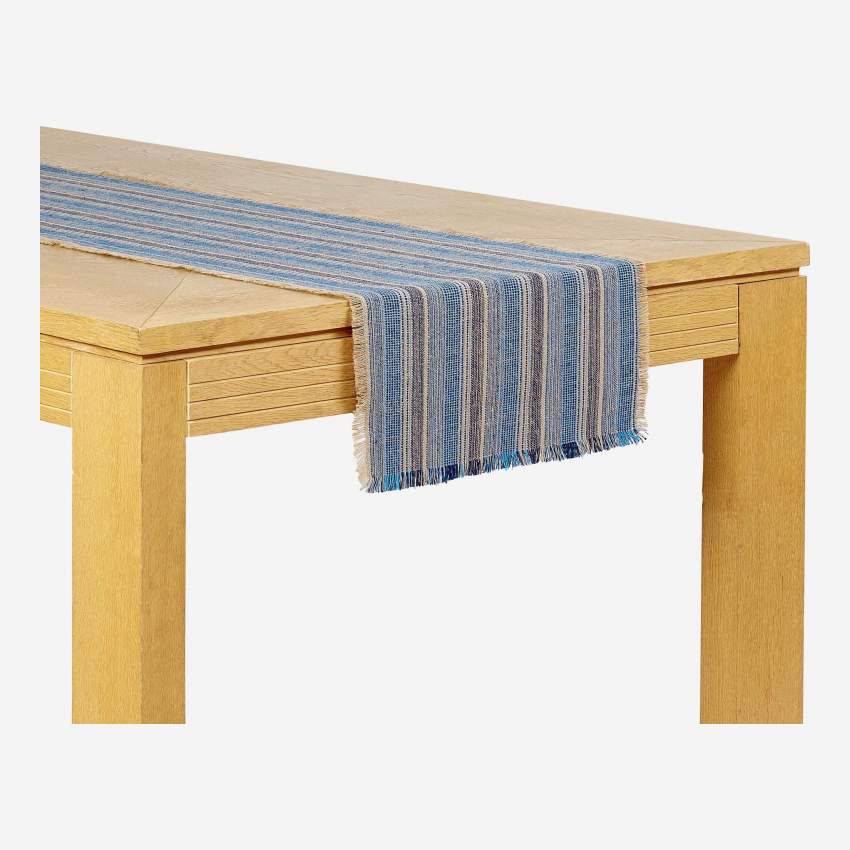2er-Set Tischläufer - 40 x 140 cm - Blau