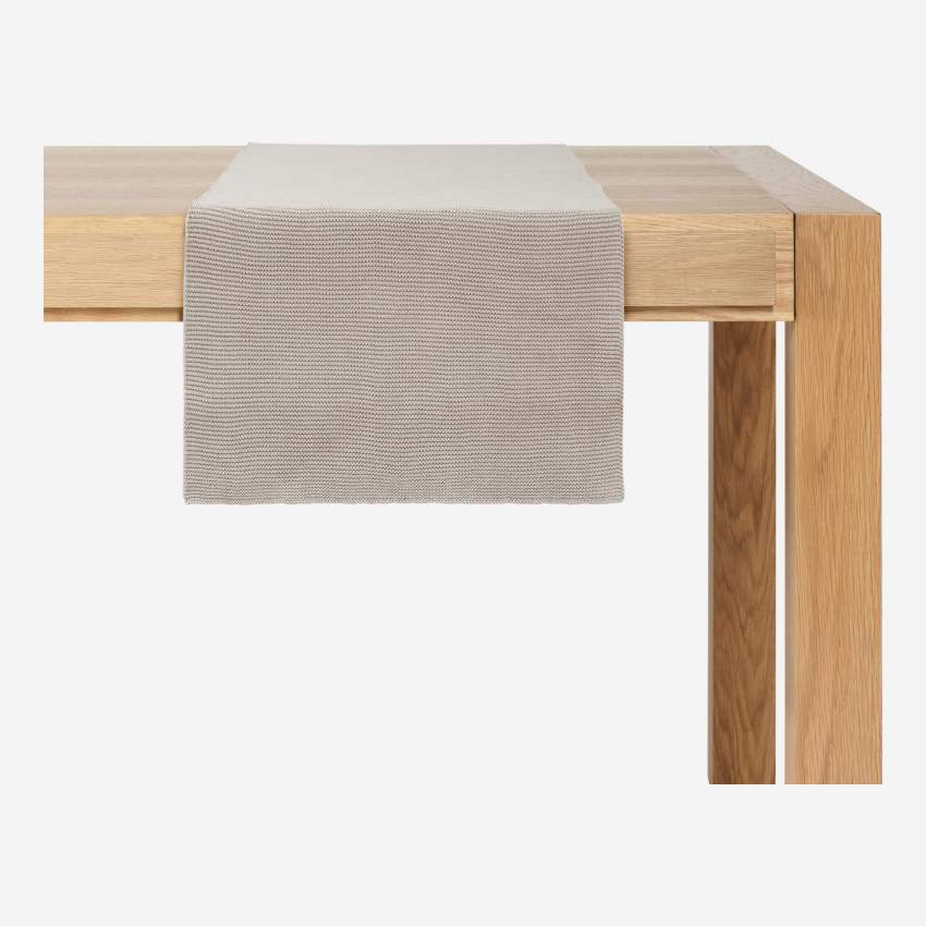 Tischläufer aus Baumwolle - 40 x 140 cm - Beige