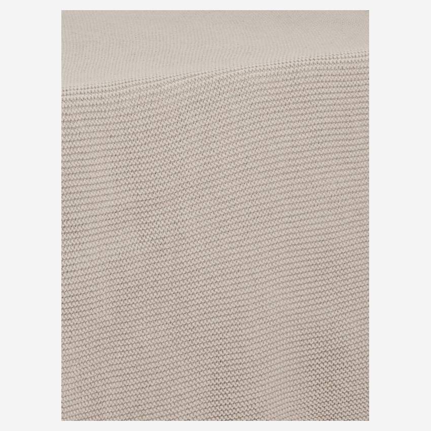 Caminho de mesa de algodão - 40 x 140 cm - Bege