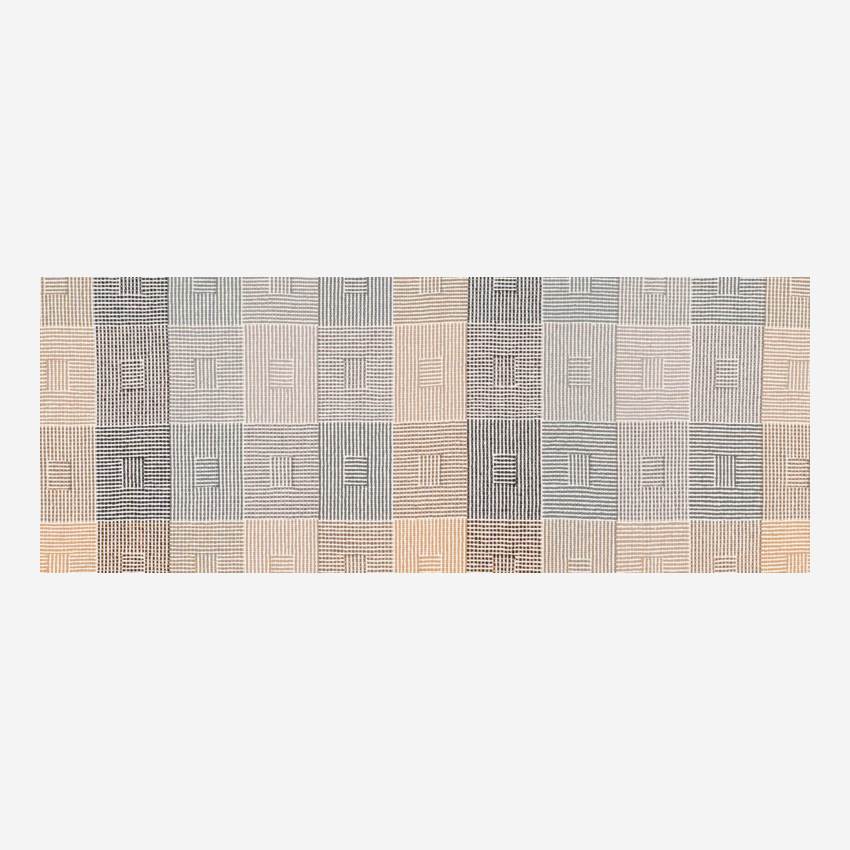 Plaid aus Baumwolle - 130 x 170 cm - Patchwork-Farben