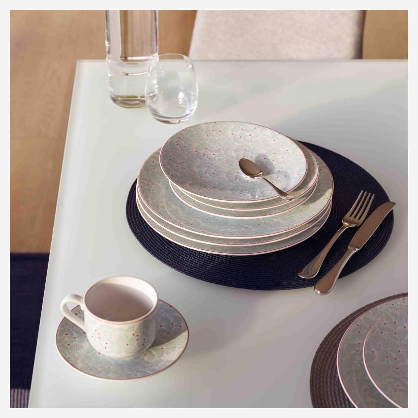 Set de table rond 38cm gris