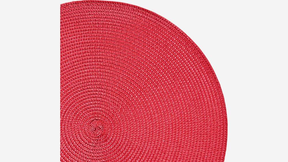 Placemat rond 38cm rood
