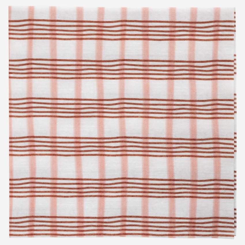 Lot de 20 serviettes en papier - 25 cm - Motif rose by Floriane Jacques