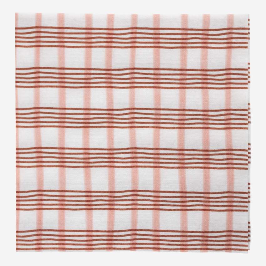 Set van 20 papieren servetten - 25 cm - Roze motief by Floriane Jacques