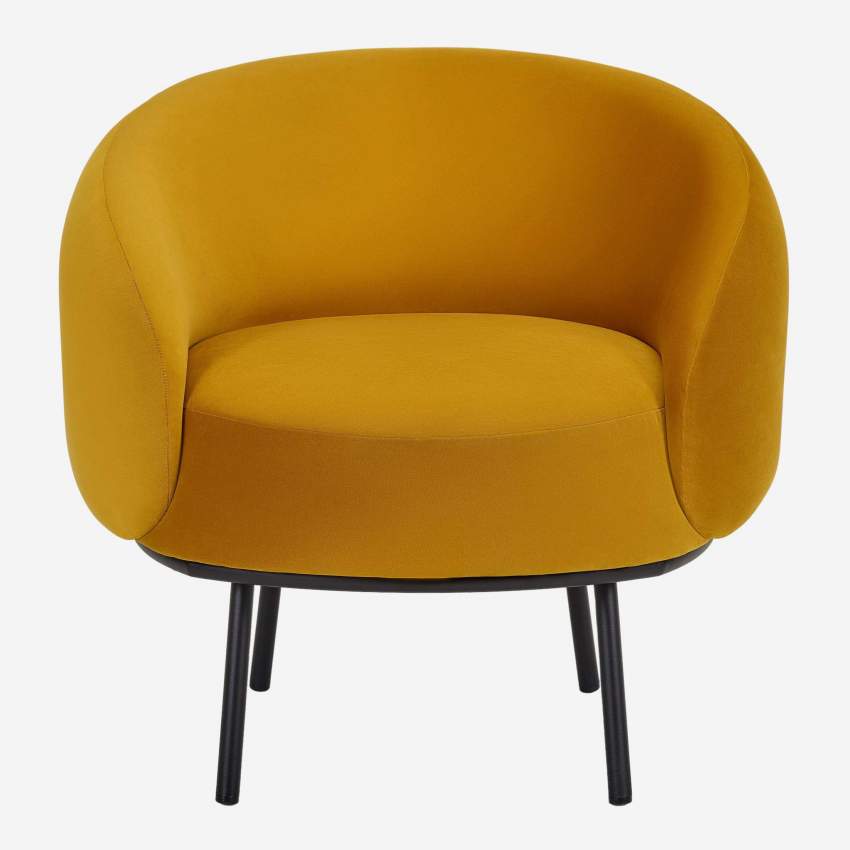 Sessel aus Samt - Gelb - Design by Adrien Carvès