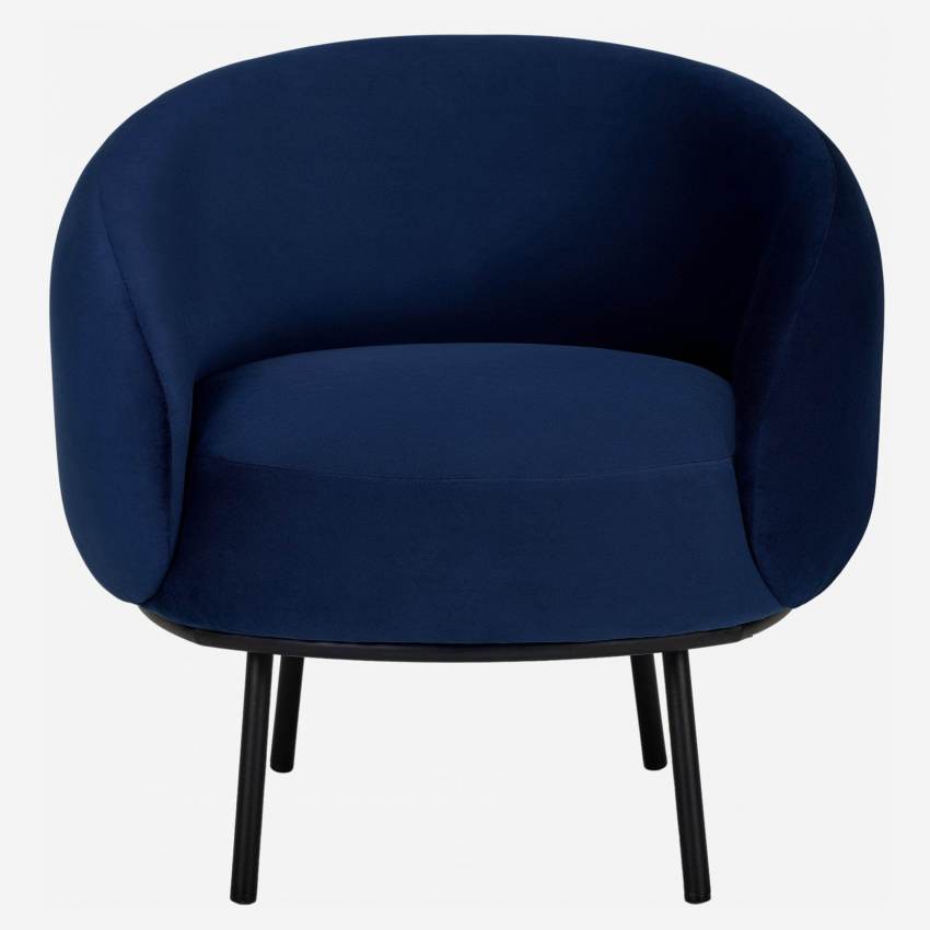 Sessel aus Samt - Blau - Design by Adrien Carvès