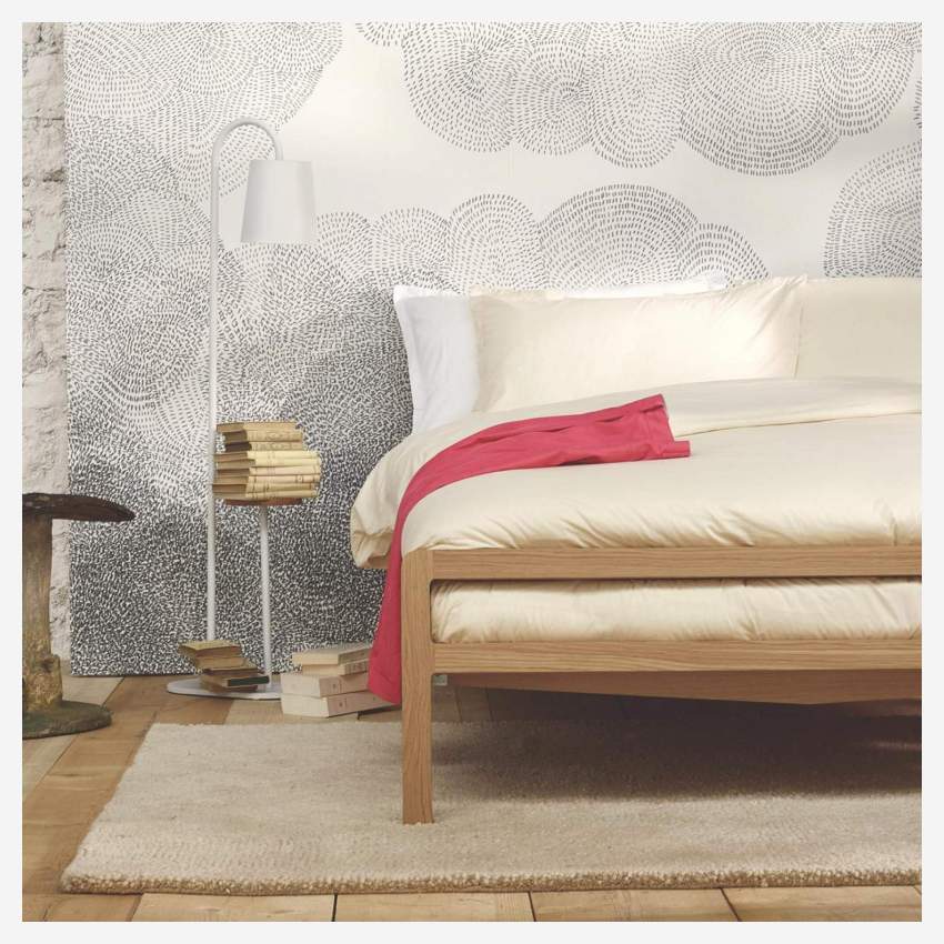 Bett aus Eiche - 180 x 200 cm - Naturfarben
